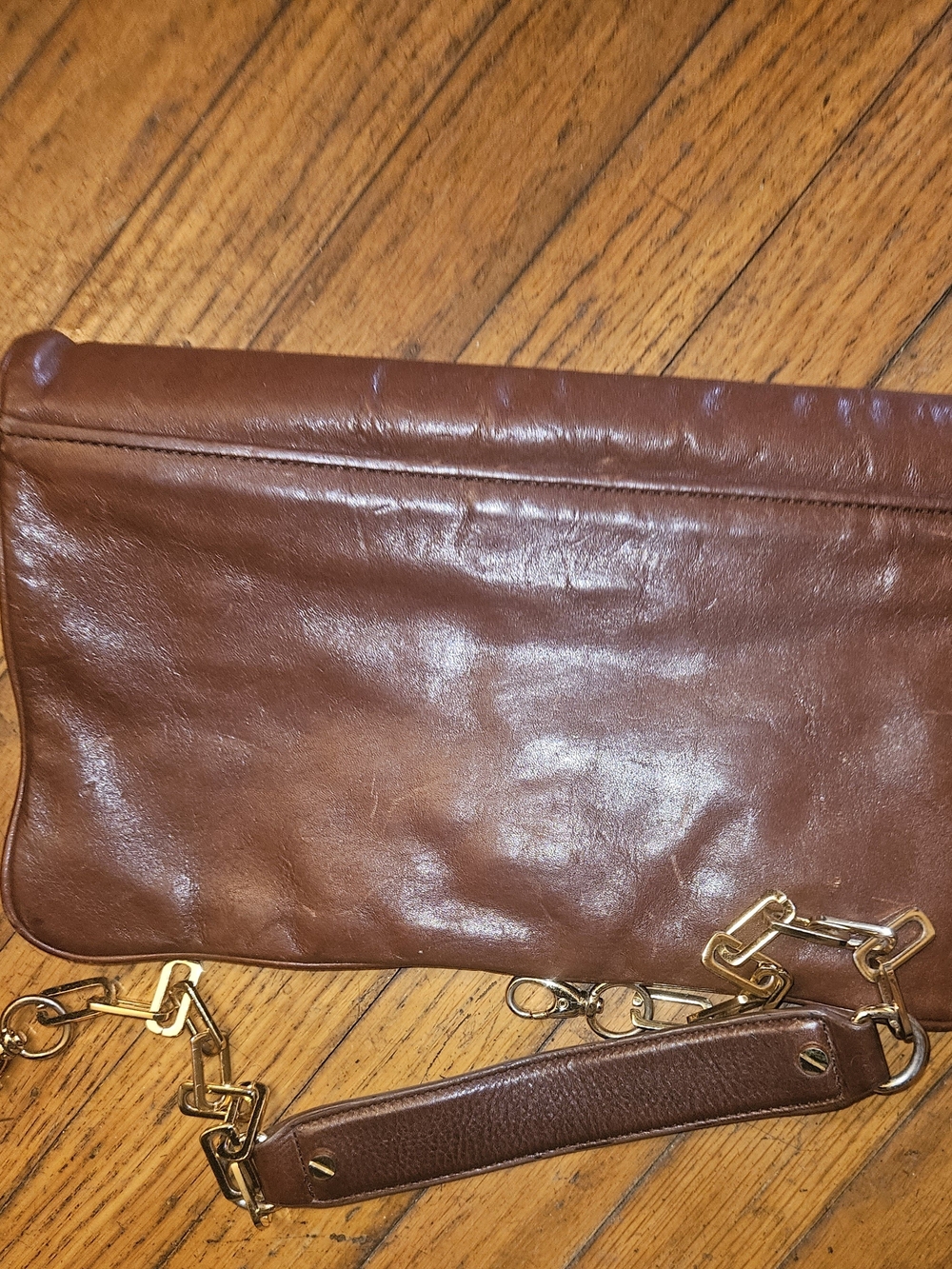 Tory Burch Brown Leather Reva Clutch - Picture 3 of 3